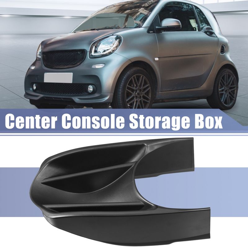 Unique Bargains Car Center Console Storage Box Armrest for Benz Smart Fortwo W453 14-18 Black, 2 of 7