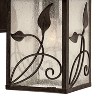 Franklin Iron Works French Garden Rustic Farmhouse Outdoor Wall Light Fixtures Set of 2 Bronze Metal 10 1/2" Clear Seedy Glass for Post Exterior - 3 of 4