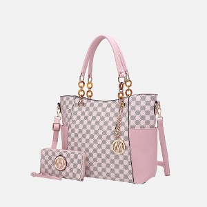 MKF Collection Merlina Circular Print Women’s Tote Bag with matching Wallet by Mia K - 1 of 4