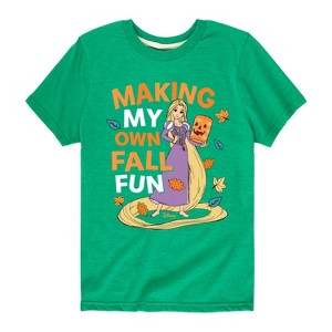 Girls' - Disney Princess - Making Fall Fun Short Sleeve Graphic T-Shirt - 1 of 4