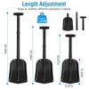 iMountek "Portable Aluminum Snow Shovel with Collapsible 3-Section Adjustable Anti-Skid Handle for Camping" Black - 4 of 4