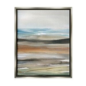 Stupell Industries Abstract Landscape Painting Framed Floater Canvas Wall Art - 1 of 4
