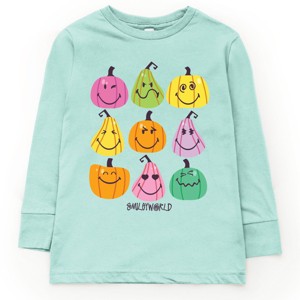 The Juniper Shop SmileyWorld Bright Pumpkins Chart Youth Long Sleeve Tee - 1 of 4