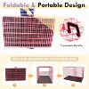 FDW Dog Crates for Large Dogs Folding Mental Wire Crates Dog Kennels Pet Dog Cage Crate with Double-Door Removable Tray and Handle - 4 of 4
