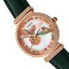 Bertha Emily Mother-Of-Pearl Leather-Band Watch - Rose Gold/Green - 3 of 3