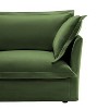 49'' Slip-covered Armchair with 1 Big Back Cushion and 2 Big Toss Pillows GREEN - 4 of 4