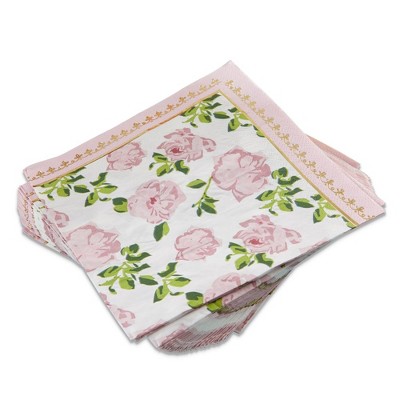 Kate Aspen Tea Time Whimsy 2 Ply Paper Napkins - Pink (Set of 120) | 28490PK