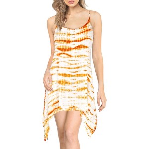 HAPPY BAY Women's Beachwear Swimsuit Coverups for Women Summer Swim Beach Cover Ups for Swimwear Women Bathing Suit Spaghetti Dress 20-22 White,Tie - 1 of 3