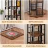 Besiost Freestanding Rotating Bookshlf, 4-Tier Corner Storage Shelf, Bookcase - 4 of 4