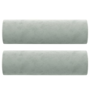 vidaXL Throw Pillow Light grey Velvet (100% polyester) : Target