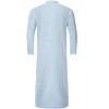 Coolmee Men's V-neck Long Sleeve Robe Side Split Kaftan Long Gown Thobe - 2 of 3