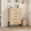 5 Dresser for Bedroom, 50.5" Tall Drawer with Large Storage Space, Freestanding Wooden Closet Storage Dresser Chest for Bedroom - 4 of 4