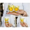 Silver Buffalo Gudetama Sleepy 1.5-Ounce Mini Glass Cups | Set Of 4 - 2 of 4