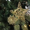 Juvale 24 Pack Bulk Christmas Star - Gold Ornaments, 6 Inches Gold Christmas Tree Decorations, for Hanging on Christmas Trees - 3 of 4