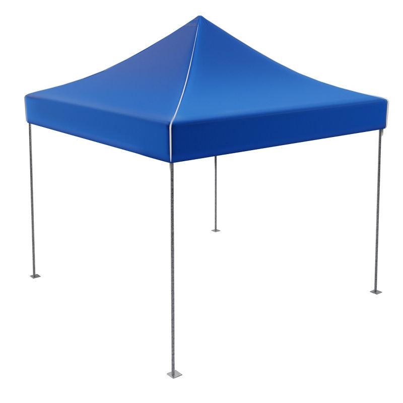 Pop-Up Canopy – Water-Resistant Outdoor Party Tent with Instant Set-Up, Easy Storage, and Portable Carry Bag – 10x10 Sun Shelter by Stalwart (Blue), 5 of 7