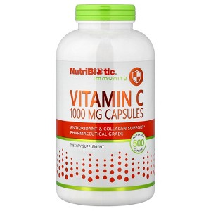 NutriBiotic Immunity, Vitamin C, 1,000 mg, 500 Capsules - 1 of 4