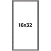 PosterPalooza | Panoramic Textured Grey Picture Frame - UV Acrylic, Foam Board Backing, Hanging Hardware - 2 of 4