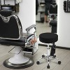 FDW Salon Chair Rolling Stool Adjustable 14 Inches Hydraulic Rolling Swivel Bar Stool Tattoo Facial Massage Salon Chair with Padded Seat, Black - 2 of 4