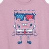 Women's - SpongeBob SquarePants - Flag Fill Sunglasses Graphic Racerback Tank - 2 of 4