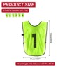 Unique Bargains Team Sports Reversible Numbered Soccer Training Vest 6 Pcs - 2 of 4