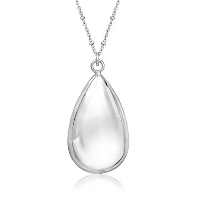 Ross-Simons Italian Sterling Silver Teardrop Necklace Size 18