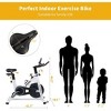 Naysaye Exercise Trainers Stationary Exercise Bike with 35LB Flywheel Adjustable Resistance Fitness Training for Home Gym, White and Black, - 3 of 4