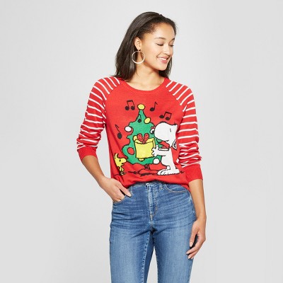 Jf21 Snoopy Christmas Sweater Womens Aysultancandy Com