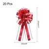 Unique Bargains Metallic Gift Wrapping Large Pull Bow for Wedding Baskets Presents 20 Pcs - 2 of 4