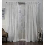 Set Of 2 Velvet Pinch Pleated Light Filtering Window Curtain Panels - Exclusive Home