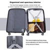 3PCS Suitcase Luggage Sets, Hardshell PP Lightweight Suitcase with TSA Lock, Spinner Wheels (20/24/28 IN) -ModernLuxe - 4 of 4