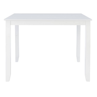 Shelby White Solid Wood Square Counter Height Dining Table