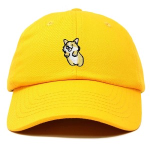 Dalix Leaping Corgi Embroidered Cap Cotton Baseball Hat Nautical Womens - 1 of 4