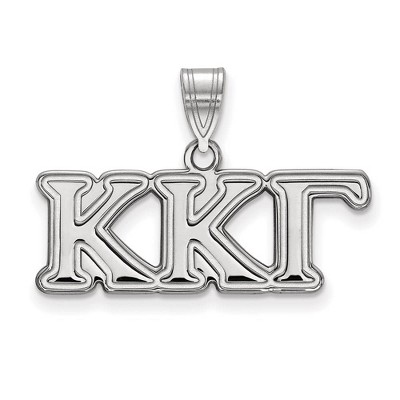 Black Bow Jewelry  Kappa Kappa Gamma Greek Life Medium Pendant
