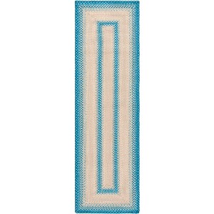 Braided BRD311 Machine Washable UV & Stain Resistant Non-Shedding Hand Woven Indoor/Outdoor Rugs - Safavieh - 1 of 4