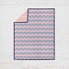Bacati - Girls Triangles Coral Navy 3 pc Crib Bedding Set - 4 of 4