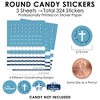 Big Dot of Happiness First Communion Blue Elegant Cross - Boy Religious Party Small Round Candy Stickers - Party Favor Labels - 324 Count - 3 of 4