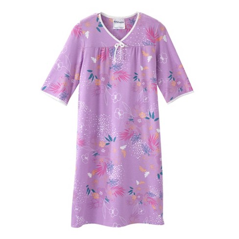 Silverts Adaptive Shoulder Snap Nightgown, Floral : Target