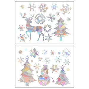 Unique Bargains Bird Window Strike Prevention Decals Colorful 2Pcs - 1 of 4