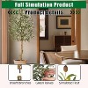 Artificial Olive Tree – 4/5/6/7FT Faux Olive Plant with Realistic Trunk & Fruits - 3 of 4