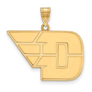 Black Bow Jewelry 14k Yellow Gold Dayton Flyers NCAA Large Pendant - 1 of 3