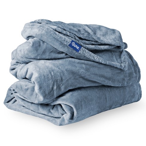 Coronet Blue Microplush Twin/twin Xl Fleece Blanket By Bare Home : Target