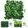 Gulches Boxwood Panels, Grass Wall 20"*20"(20pcs), Plant Wall, Grass Backdrop Wall, Privacy Screen,Sun Protected Green Wall Decor for Outdoor - 3 of 4