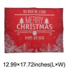 Unique Bargains Christmas Place Mats Linen Red White 13" x 17.7" 2 Pcs - 3 of 4