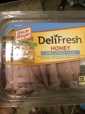 Oscar Mayer Deli Fresh Uncured Smoked Ham Sliced Deli Lunch Meat, 9 oz - QFC