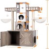 Heybly Cat Tree with Litter Box Enclosure for Indoor Big Cat - 3 of 3