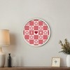 Creative Products I Heart You Daisy Check Round Framed Print - 4 of 4