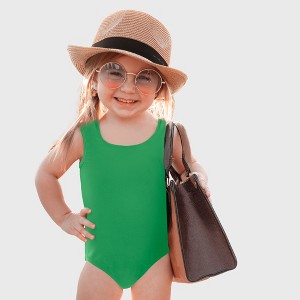 City Threads USA-Made Girls UPF 50+ One Piece Swimsuit - 1 of 4