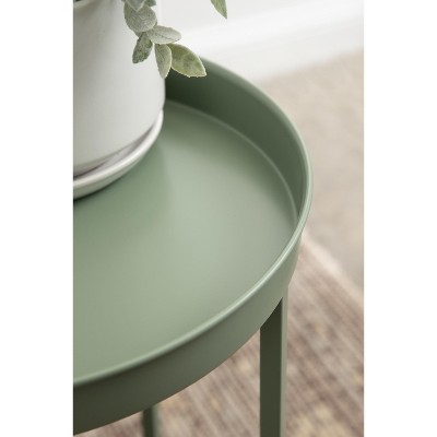 Celia Green Metal Foldable Tray Accent Table