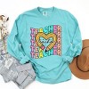 Simply Sage Market Teacher Pencil Heart Garment Dyed Long Sleeve - 3 of 4