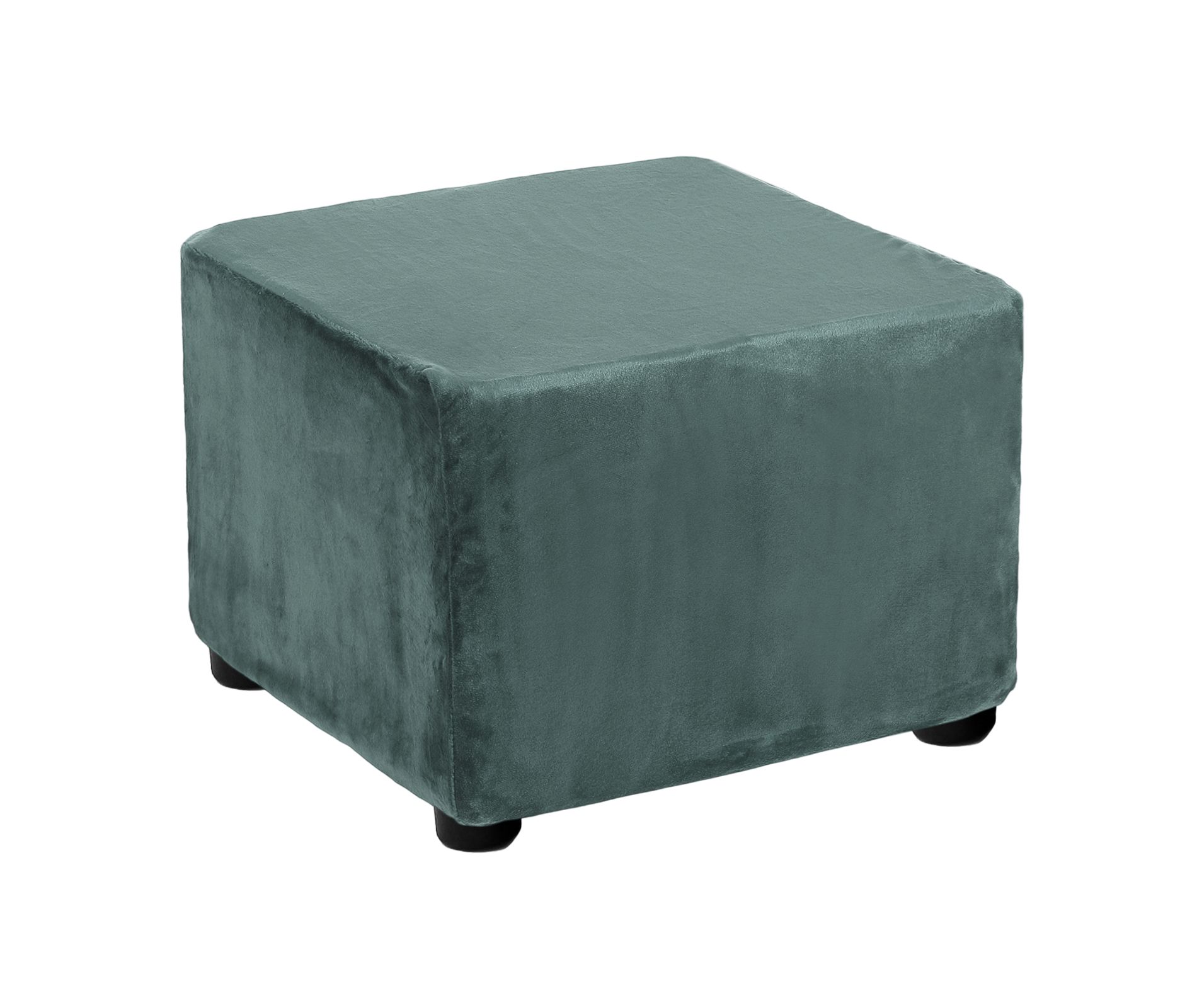 Unique Bargains Stretch Band Furniture Protecting Square Stool Covers 33-45cm/13-18inch Gray Blue